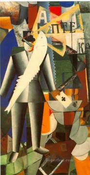 aviador Kazimir Malevich cubismo abstracto Pinturas al óleo